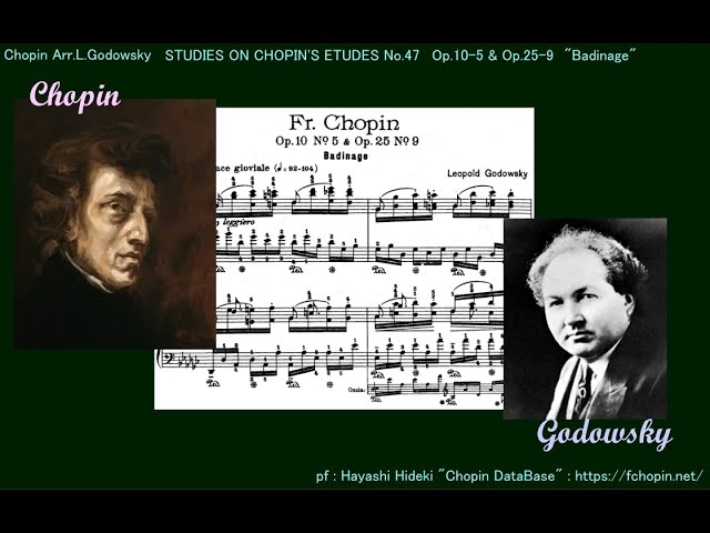 黒鍵＆蝶々 同時演奏！】ショパン/ゴドフスキー Chopin/Godowsky Op.10