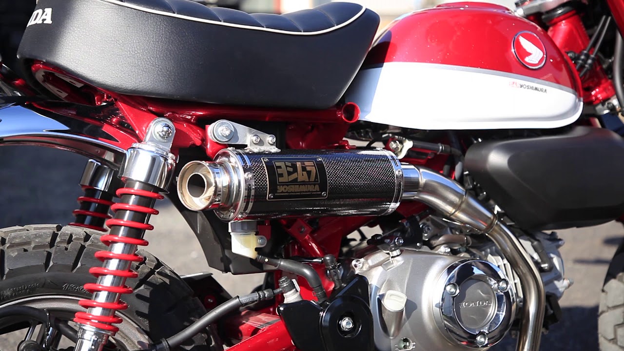 Monkey125 (2018) Slip-On GP-MAGNUMサイクロン マフラー音 - YouTube