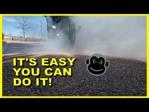 HOW TO DO A MOTORCYCLE BURNOUT | Kawasaki ZX10R Ninja - YouTube