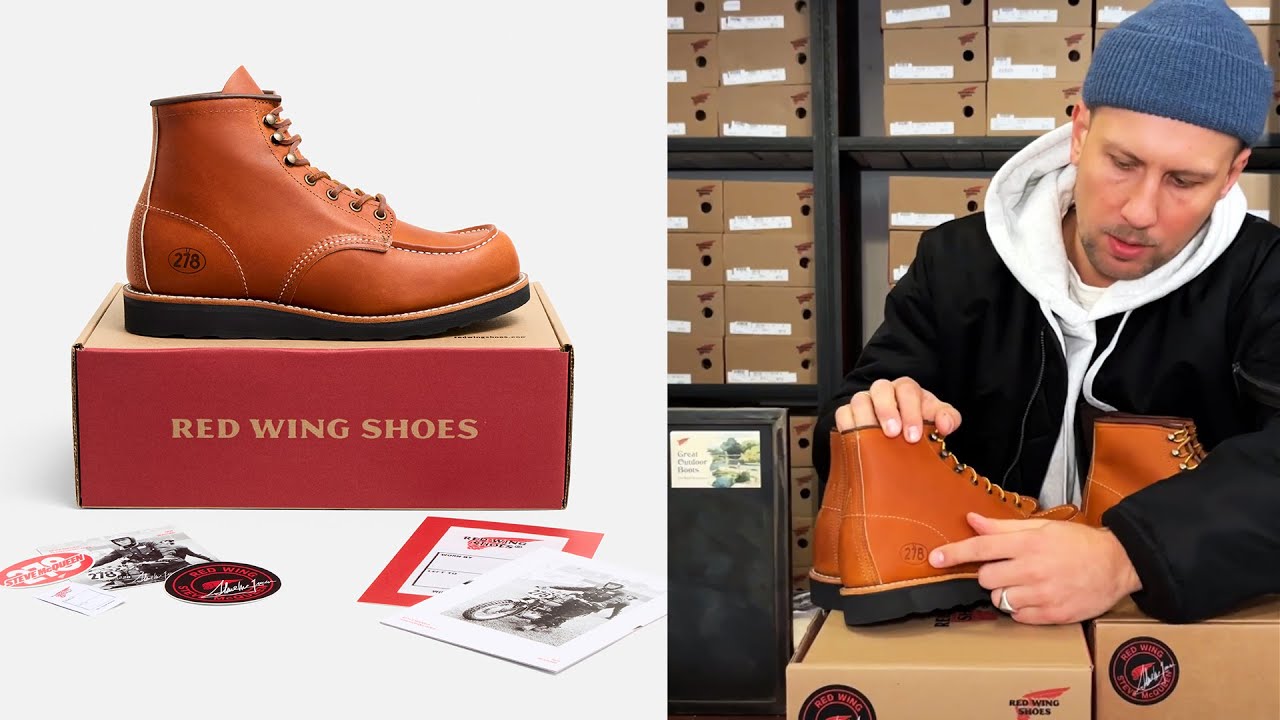 RED WING Heritage X STEVE McQUEEN Limited Moc Toe - YouTube