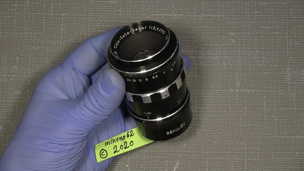 Remove old fungus and Haze In Schneider-Kreuznach Cine-Tele-Xenar