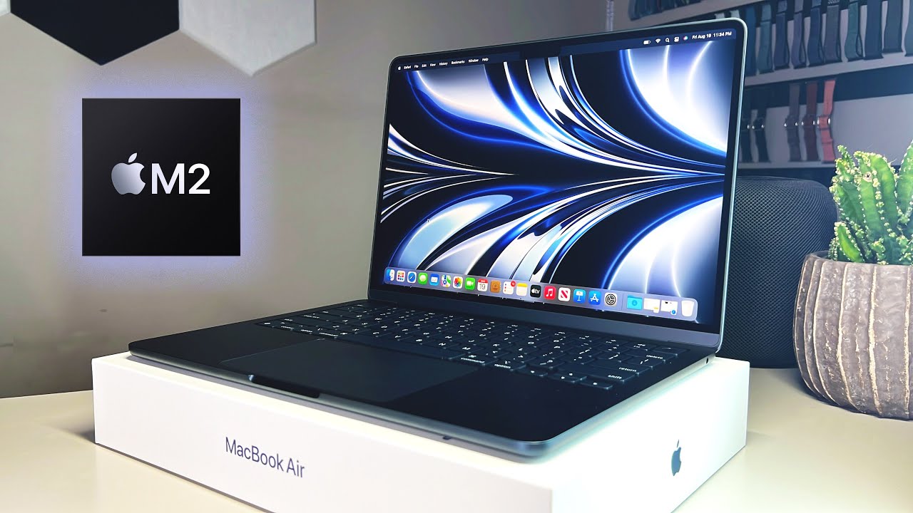 NEW 2022 MacBook Air (M2 Chip) Midnight Unboxing , Tour, & First