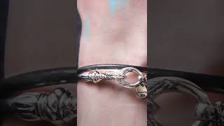 映画「V. MARIA」衣装協力商品】クラシカルフックダブルレザーブレス