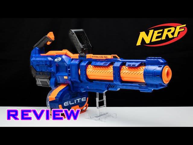 REVIEW] Nerf Elite Titan CS-50 | NERF MINIGUN!! - YouTube