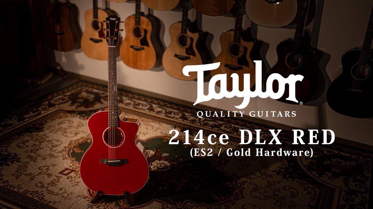 Taylor 214ce DLX RED ES2 Gold Hardware / MION introduction - YouTube