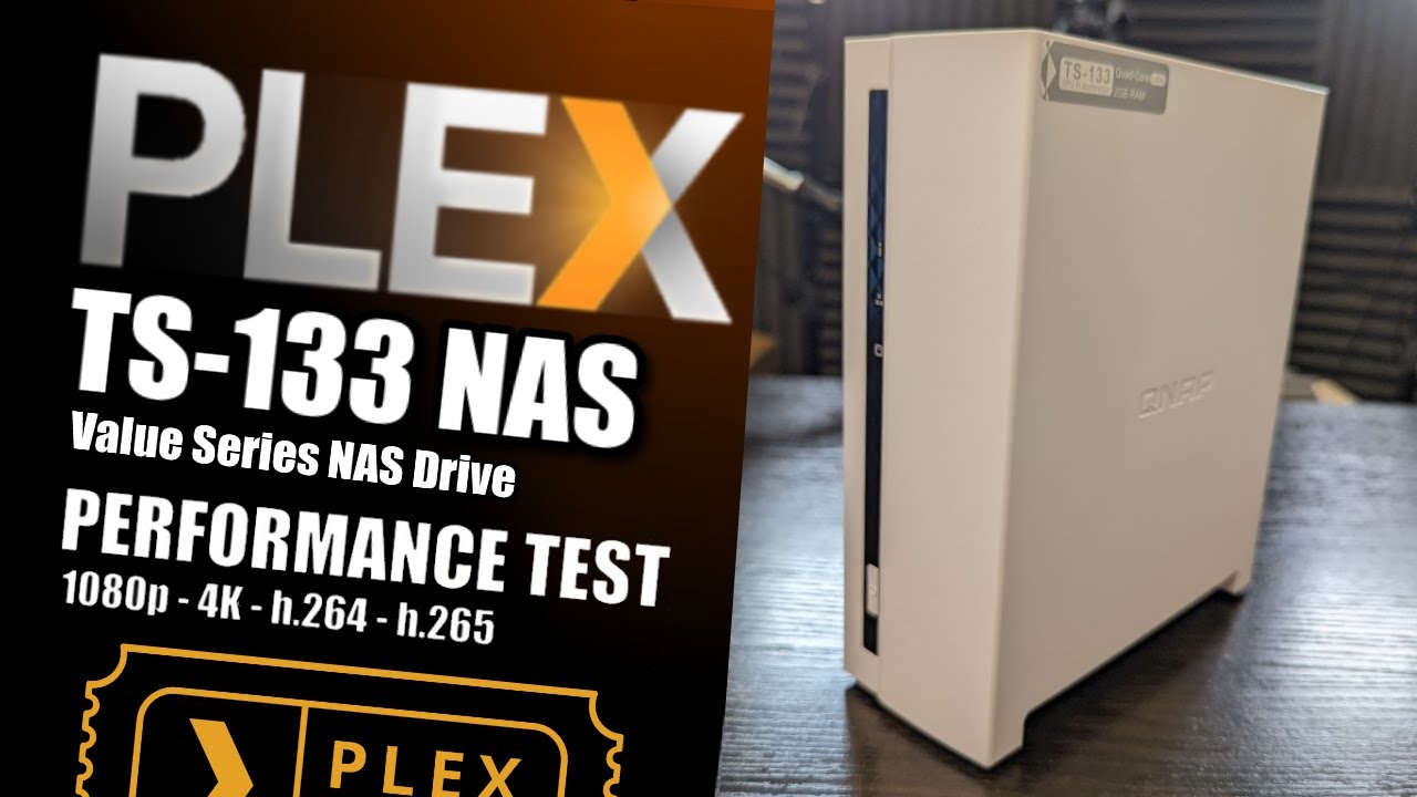 QNAP TS-133 NAS - Plex Media Server Test with 4K, 1080p and 720p