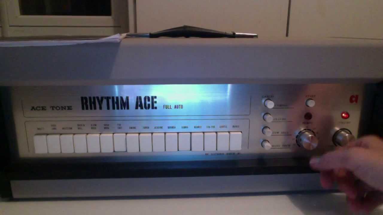 Ace Tone Rhythm Ace FR-1 VINTAGE drum machine demo video - YouTube