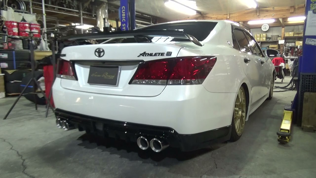 センスブランド GRS210クラウン 2.5L ワンオフストレート マフラー