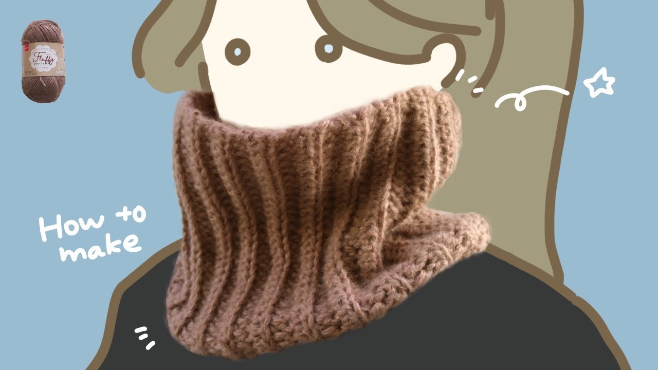 How to Crochet] Ribbed Neck Warmer [Easy & Quick] - YouTube