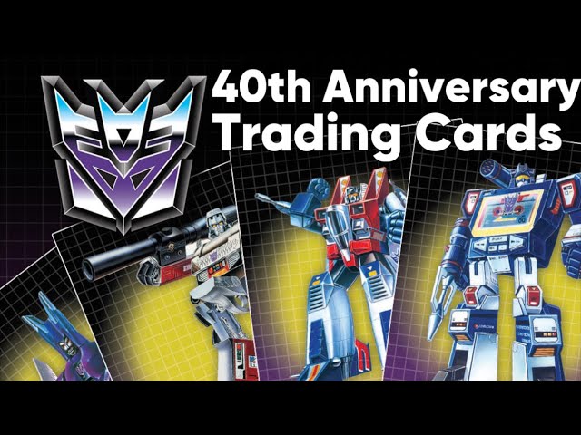Transformers 40th Anniversary Limited Edition Trading Cards | LIVE