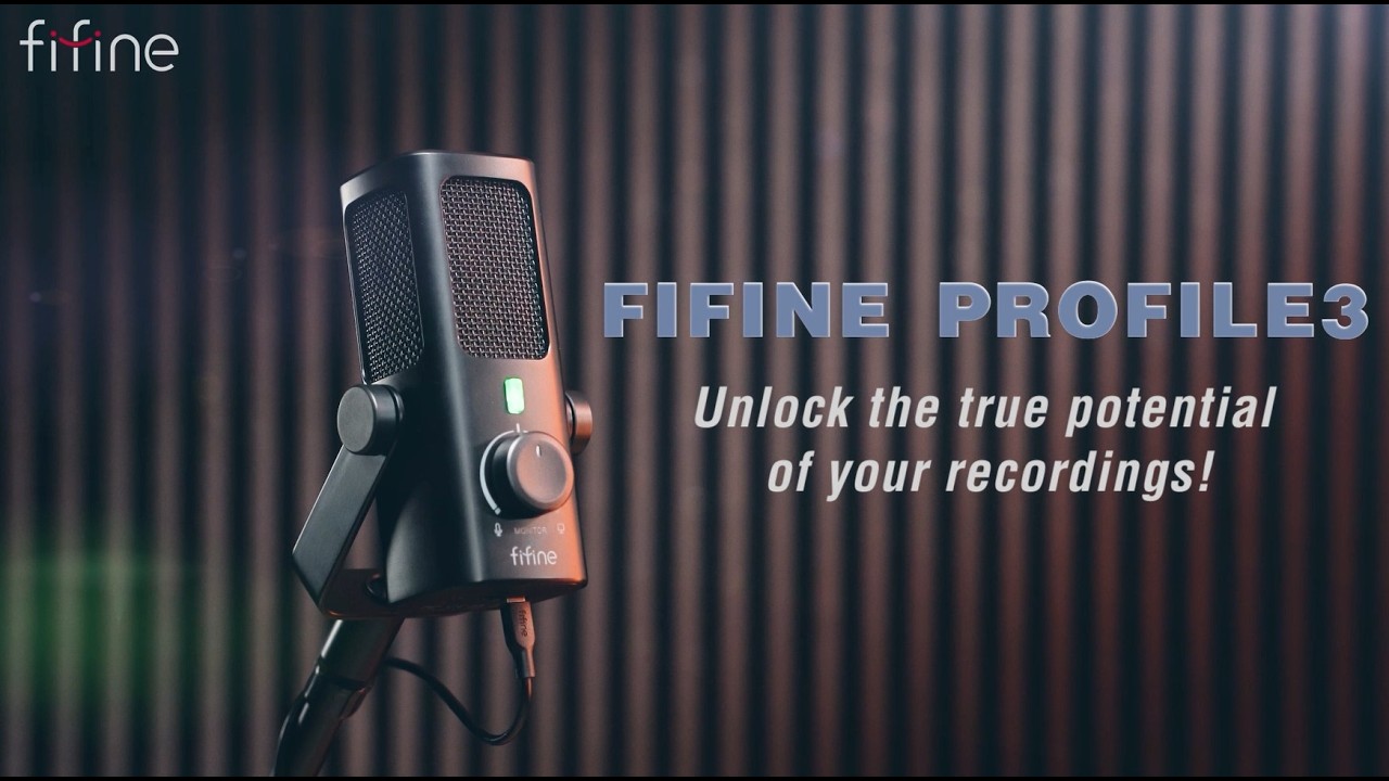 Introducing] FIFINE USB Condenser Mic Profile3 with Monitor-Mix