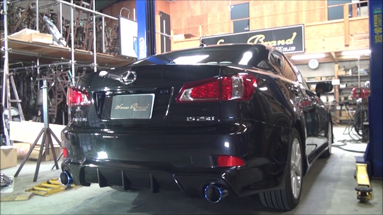 GSE20 IS250 リアピースマフラー ストレート チタンテール