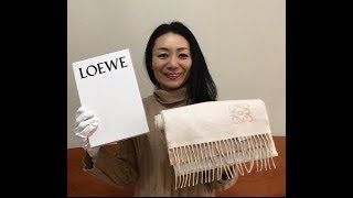 第702回 ロエベ新作【914 24 033バイカラーマフラーグレー＋レッド