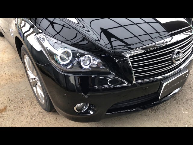 Y51 フーガ 前期 インナーブラック塗装＆4連LEDイカリング仕様 純正