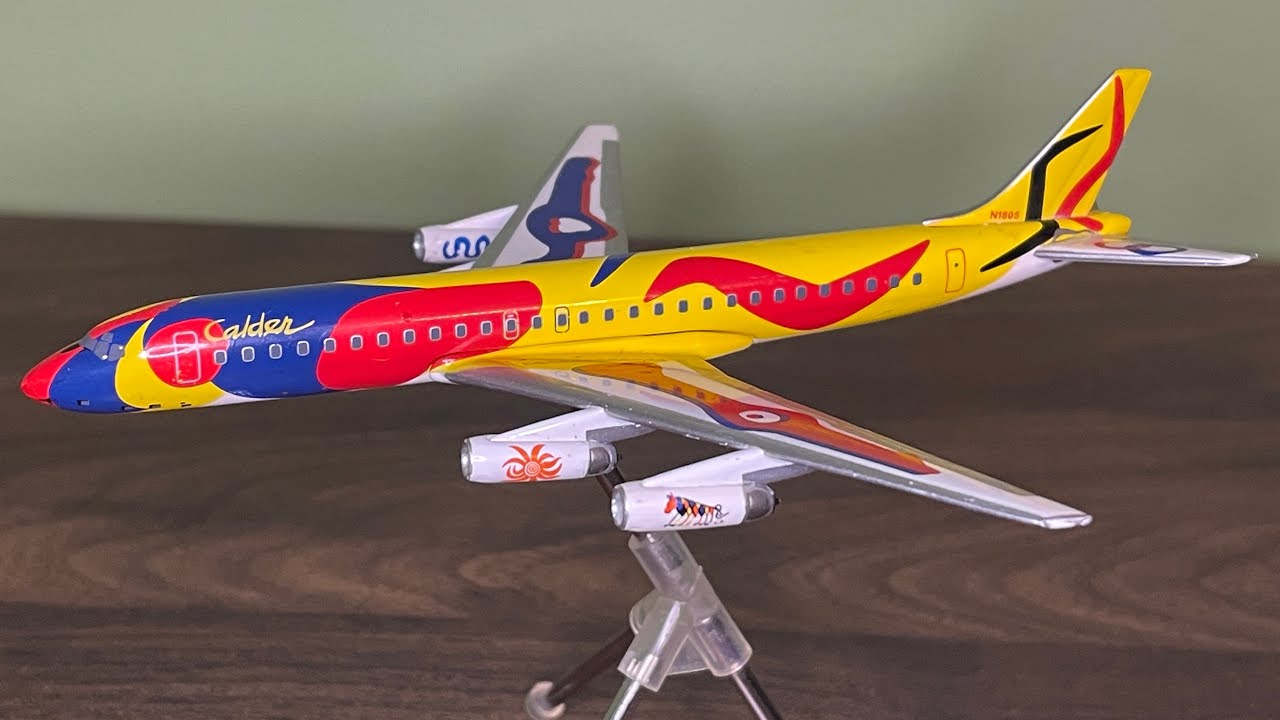 RARE* Gemini Jets Braniff Calder DC-8-62 1/400 Scale Model Review