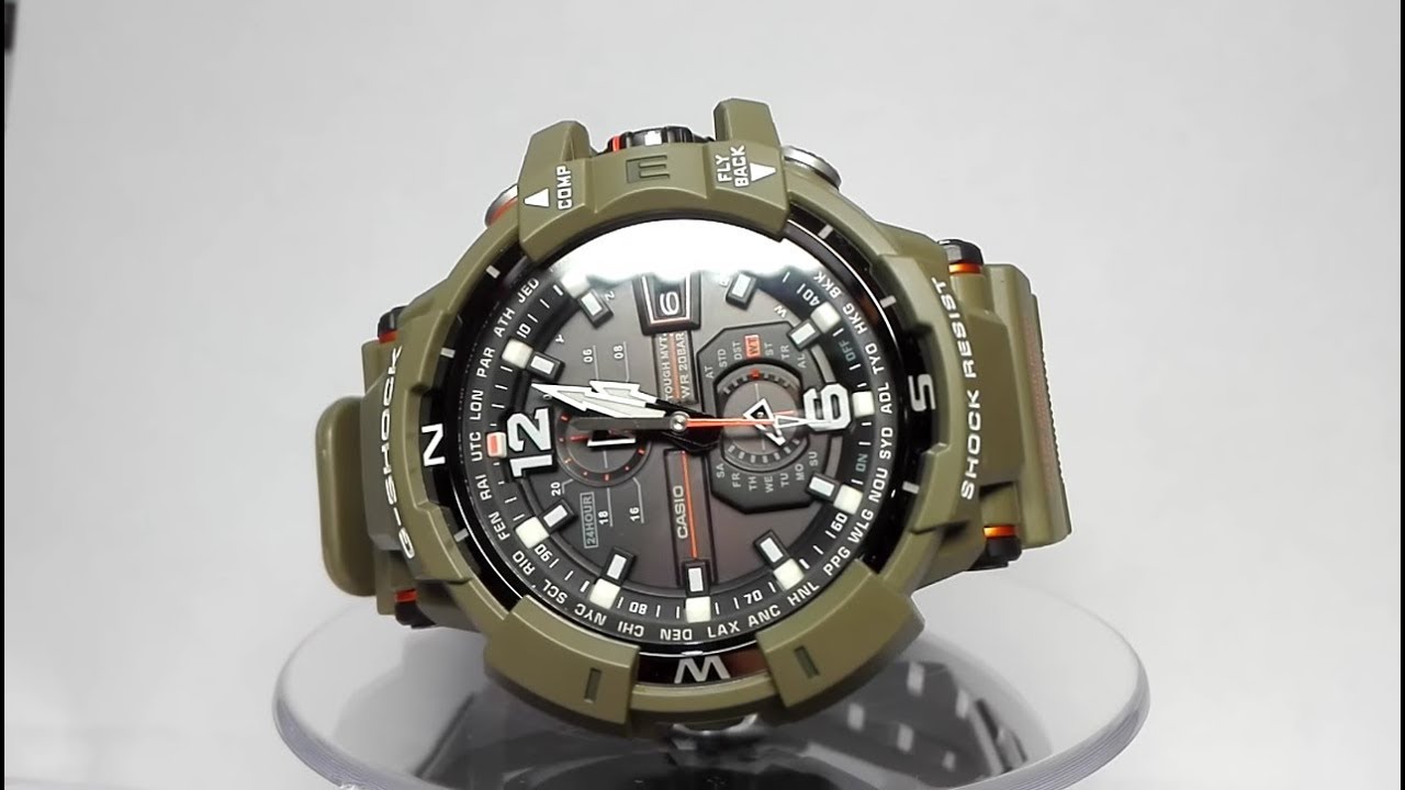 Casio G-Shock GW-A1100KH-3AER watch video 2017 - YouTube