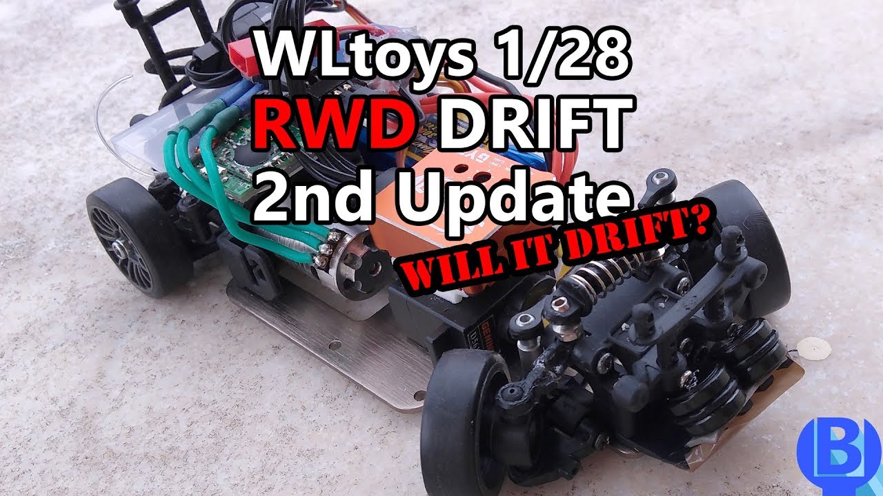 WLtoys 1/28 RWD Drift Update 2 - More Steering - YouTube