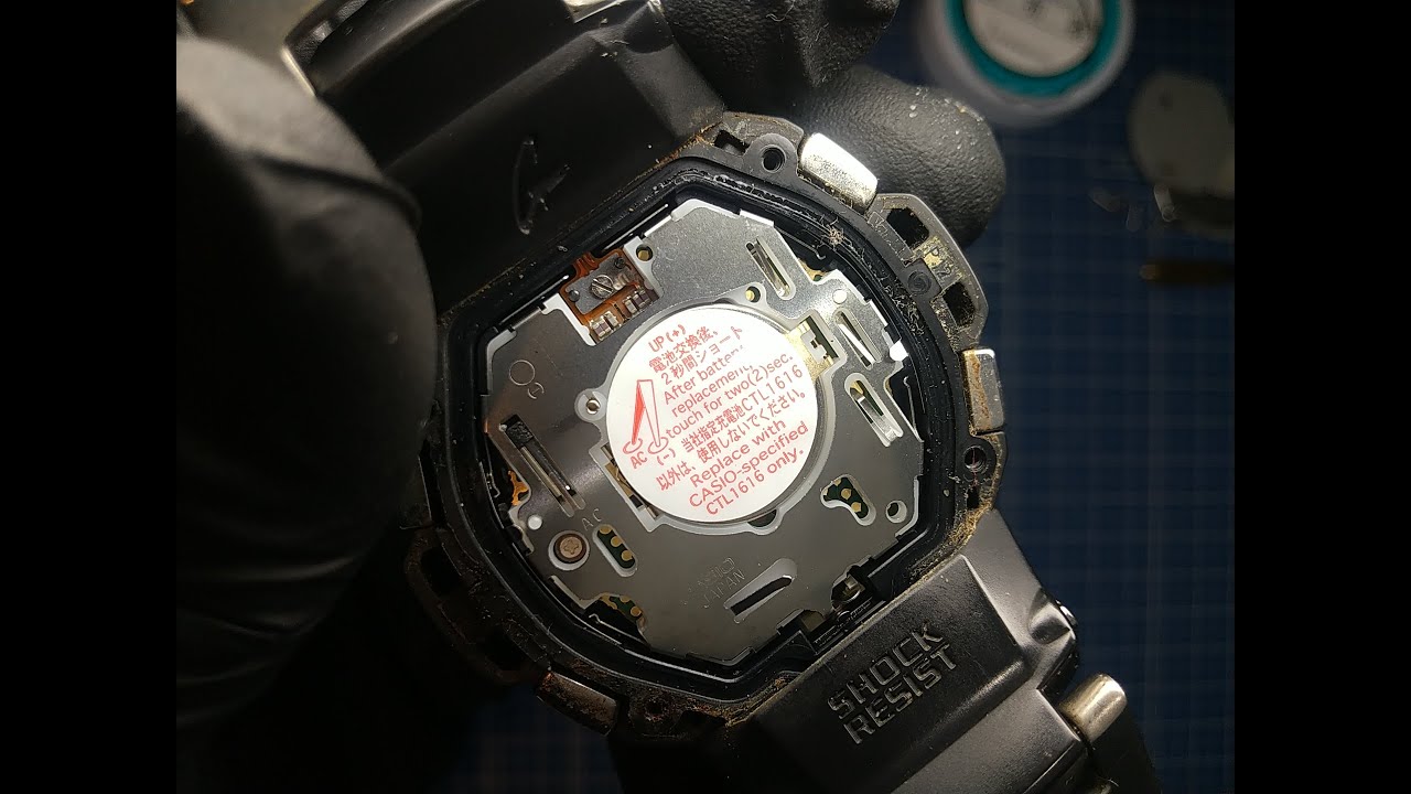 G-SHOCK】GW-1600 電波ソーラー時計の電池交換してみた。 - YouTube