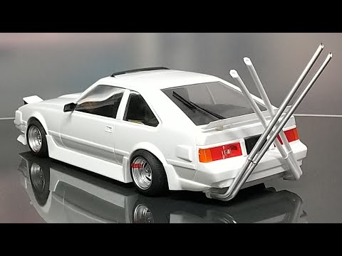 セリカXX 竹槍マフラーで、だぶるエックスしてみた！アオシマ 1/24