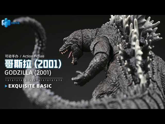 HIYA EXQUISITE BASIC Series GMK(2001) Godzilla Action Figure - YouTube