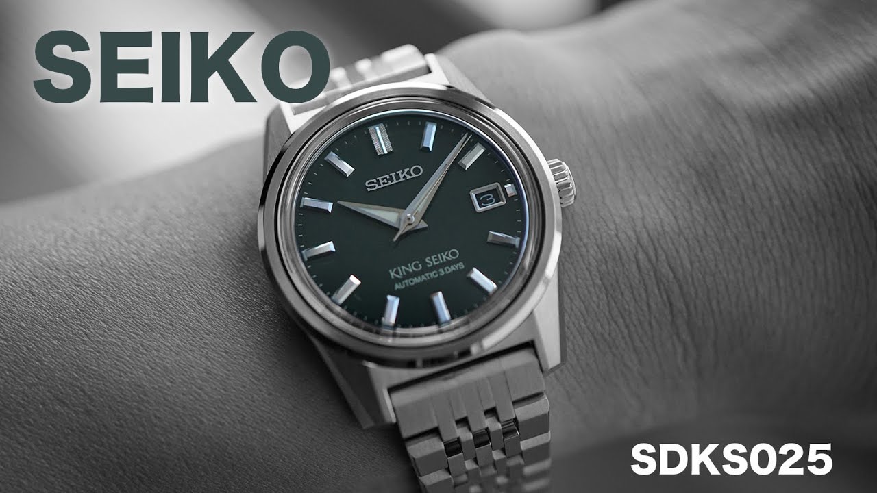 セイコー SDKS025【緑文字盤 機械式腕時計】 - YouTube
