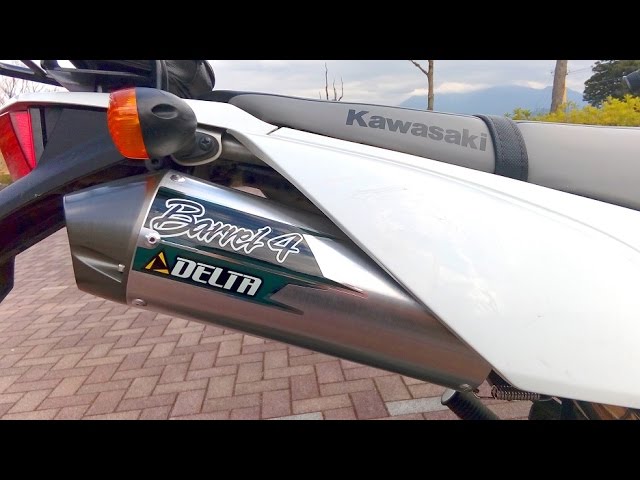 Kawasaki KLX125 走ってみた21【デルタ バレル4-S】 - YouTube