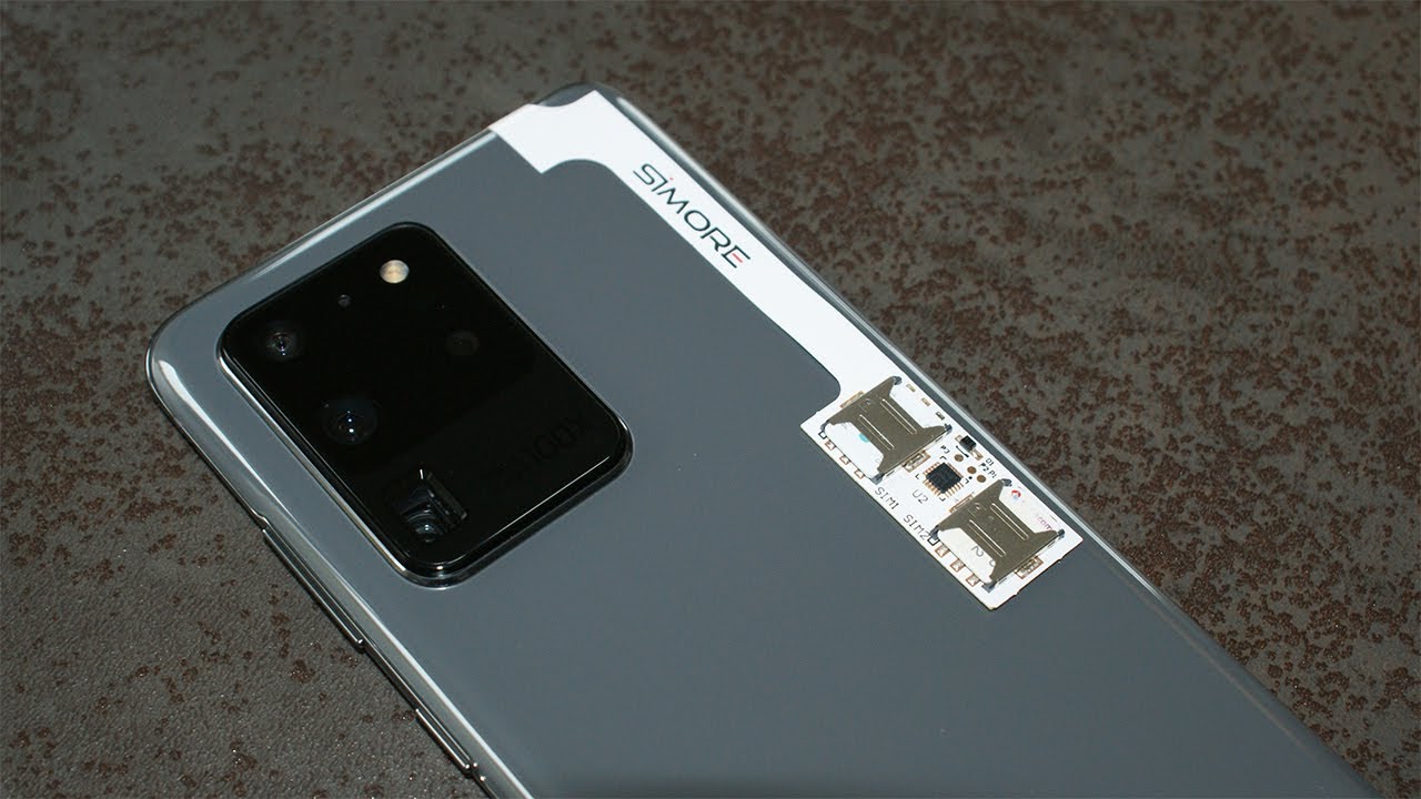 Galaxy S20 Ultra DUAL SIM Adapter SIMore Speed ZX Twin - YouTube