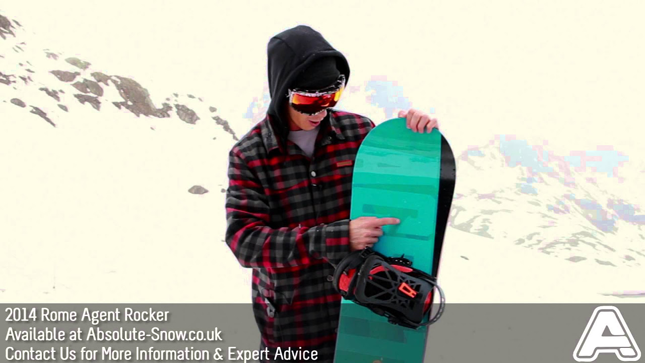 2013 / 2014 | Rome Agent Rocker Snowboard | Video Review - YouTube