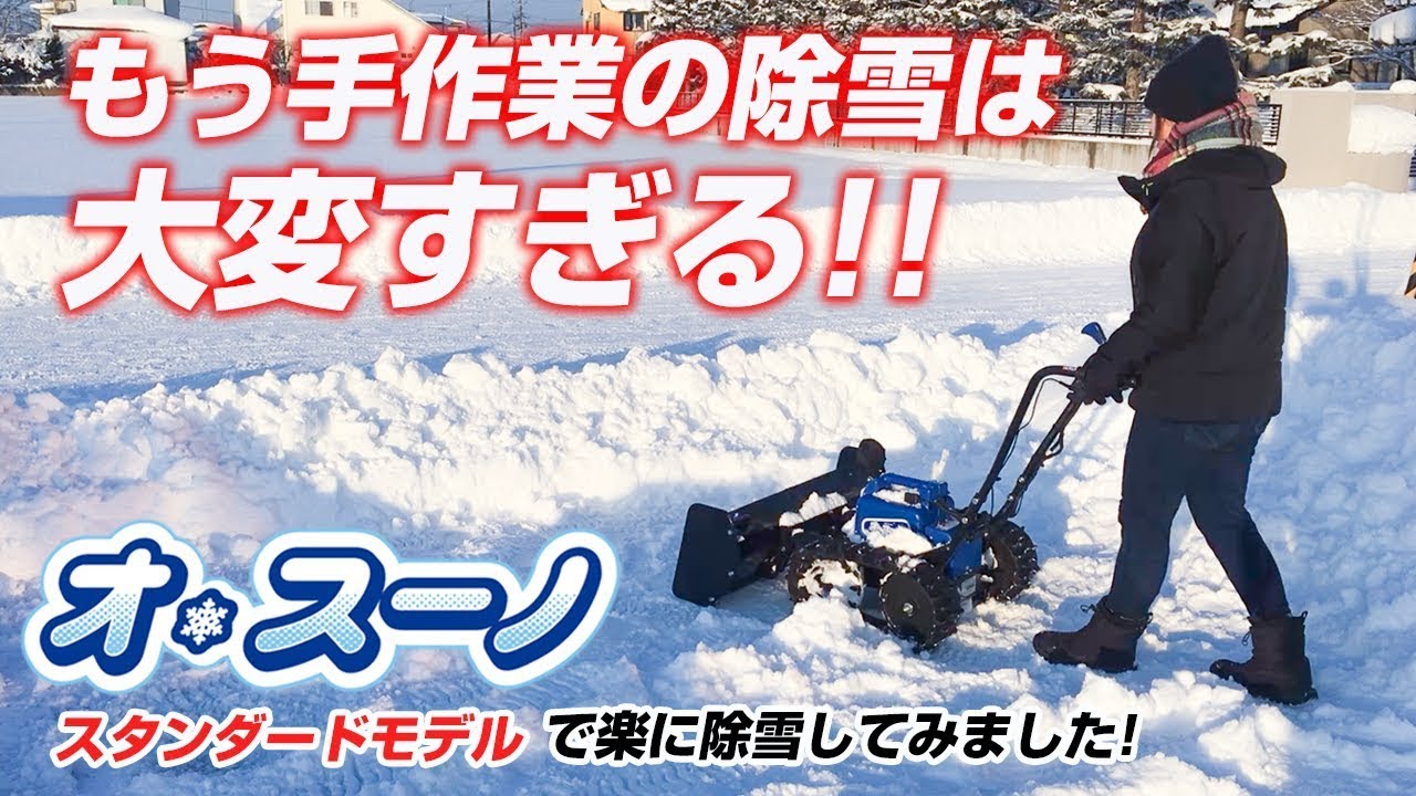 Sasaki 【もう手作業の除雪は疲れた方へ】電動除雪機オ・スーノ