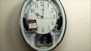 CITIZEN メロディアミューズ時計 4MN512-005 Rhythm Clock Melodies In