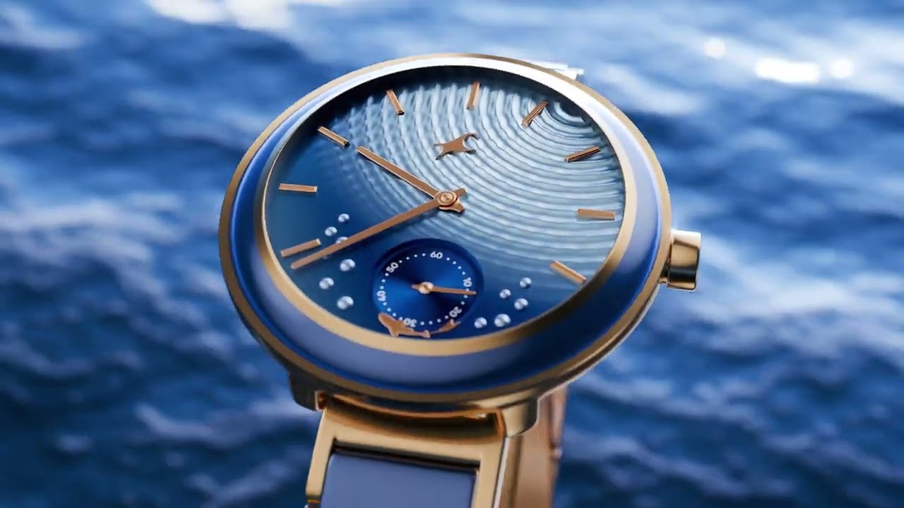 Buy Online Fastrack Oceanyx - Ceramic Quartz Analog Blue Dial Two