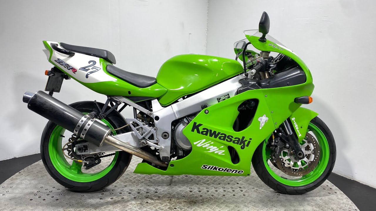KAWASAKI ZX7R ZX750 P2 1997 36K WALK AROUND / RUNNING VIDEO - YouTube
