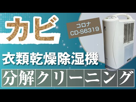 コロナ CD-S6319】衣類乾燥乾燥除湿機の分解クリーニング / 神奈川県