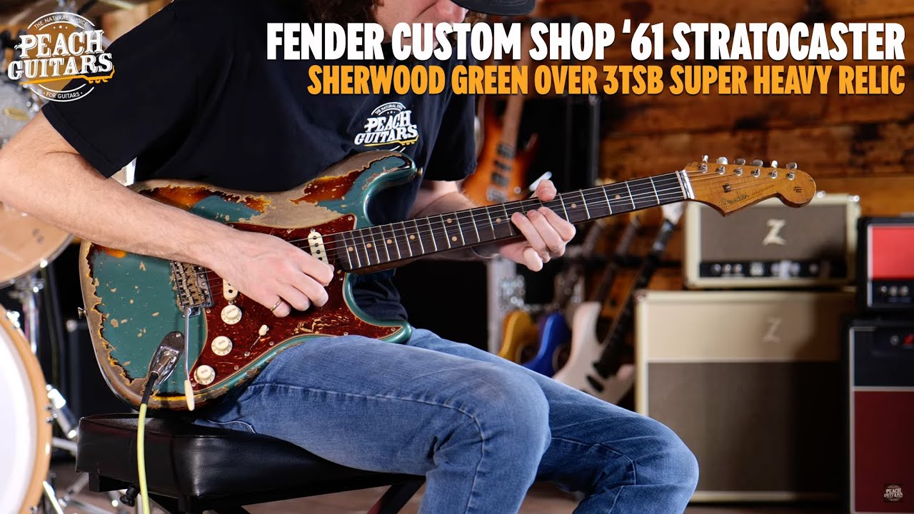 Fender Custom Shop LTD '61 Strat Super Heavy Relic Sherwood Green