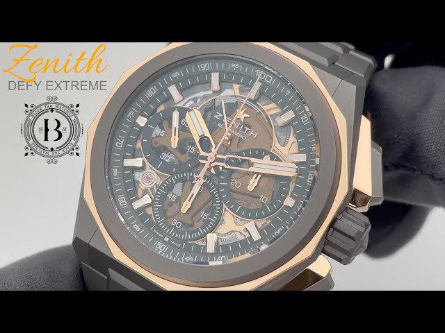 Zenith Defy Extreme Titanium Rose Gold 87.9100.9004/03.I001 - YouTube