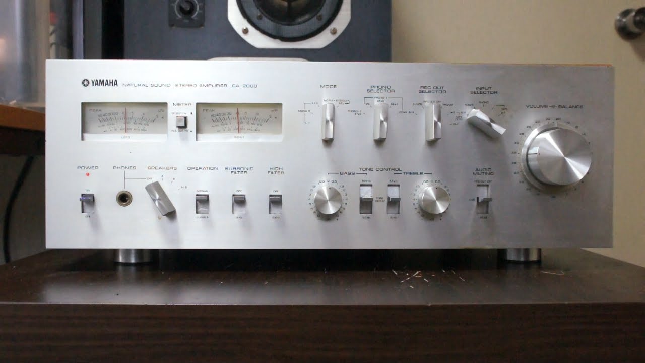 プリメインアンプ】YAMAHA CA-2000【1976】 - YouTube