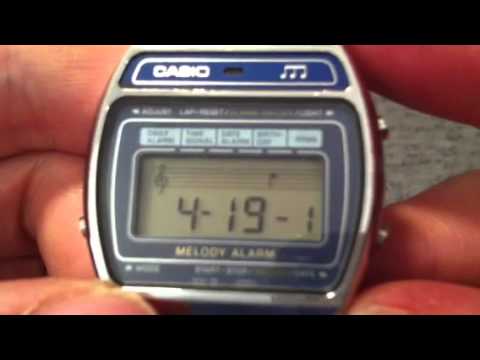 Casio Melody Alarm Vintage Digital Watch - YouTube