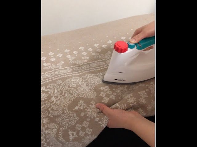 □アリエッテ新型スカンジラックスでニットにアイロンかけてみた - YouTube