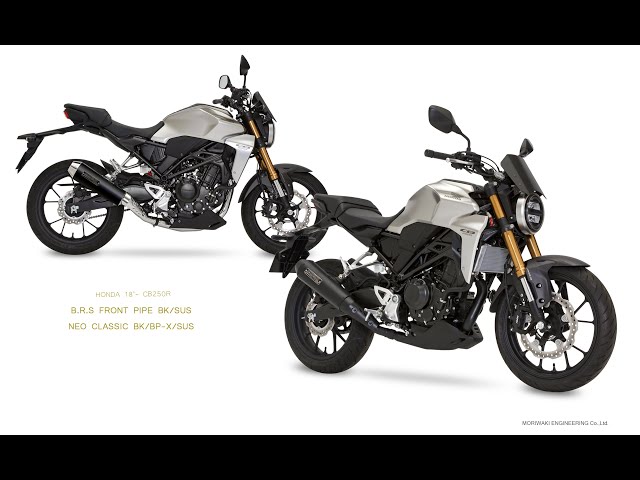 音比較】CB250R 18-用 SlipOn Exhaust NEO CLASSIC + B.R.S Front Pipe