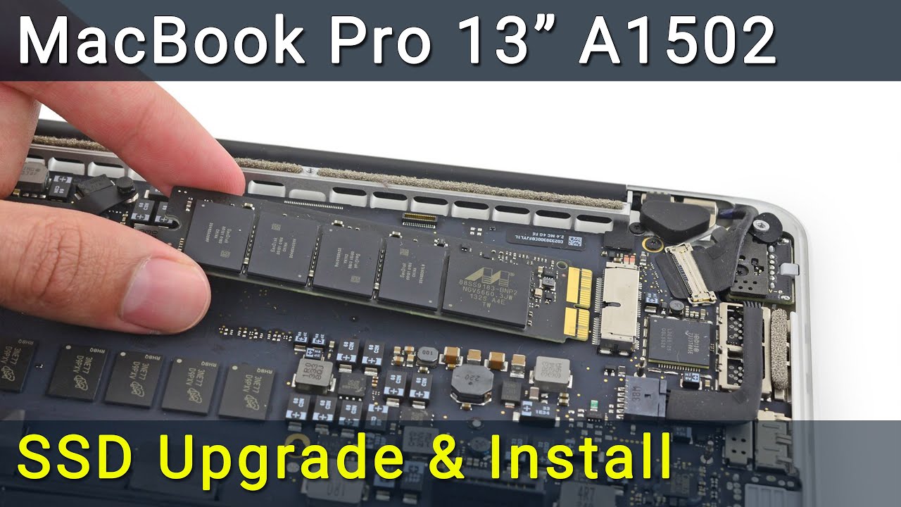 MacBook Pro 13 A1502 SSD Replacement - YouTube