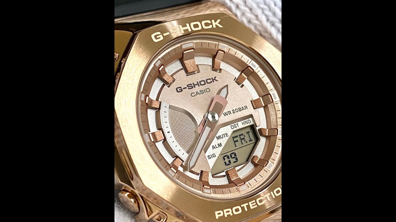 GM-S2100シリーズのピンクゴールド、GM-S2100PG-1A4JF - YouTube