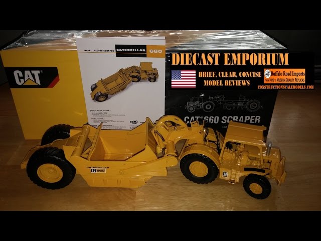 Classic Construction Models CCM Cat 660 Scraper - YouTube