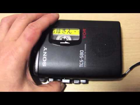 SONY ステレオポータブルレコーダー TCS 580 - YouTube