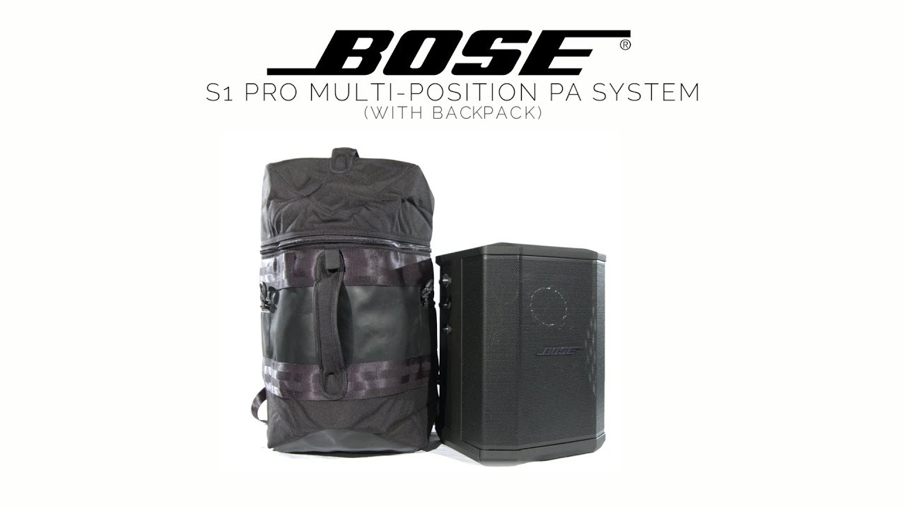 Bose S1 Pro Multi-Position PA System with Backpack | Gear4music