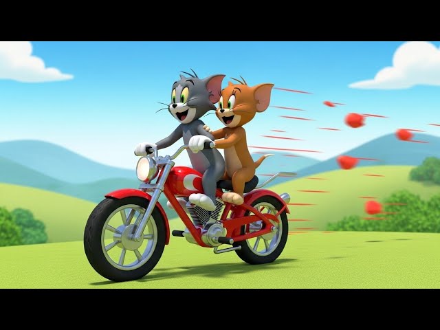 🚴‍♂️ Tom and Jerry Ride a Bike Adventure 😂 | Funny Cartoon for