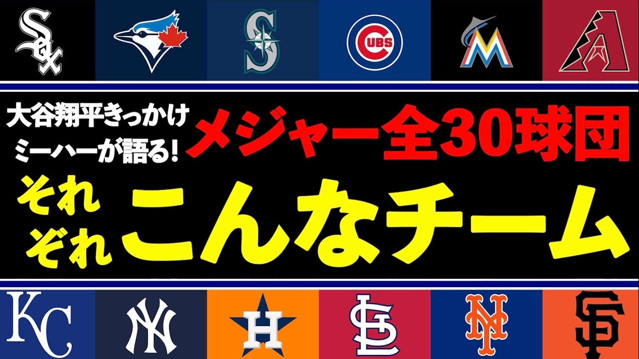 23年版】メジャーリーグ全30球団のイメージを掴もう！ミーハーが初心者