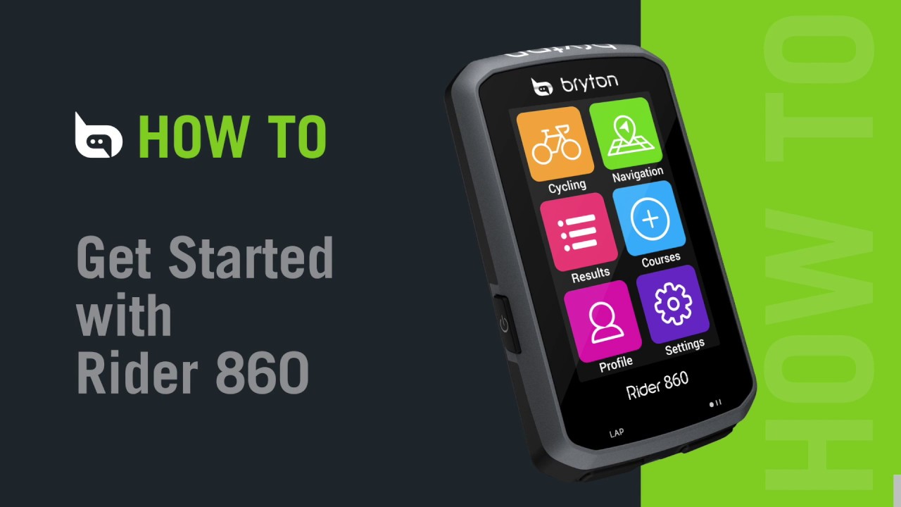 Bryton Rider 860 | Get Started With Rider 860 - YouTube