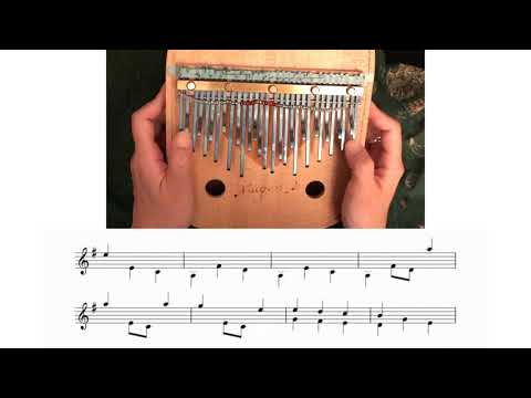 夢弦工房製カリンバ楽譜「スカボロー・フェア」 - YouTube