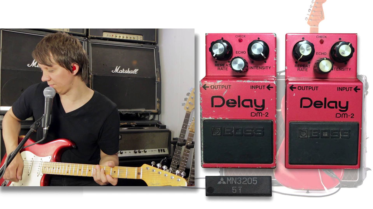 Vintage Boss DM-2 Chip Comprarison MN3005 vs MN3205 - YouTube