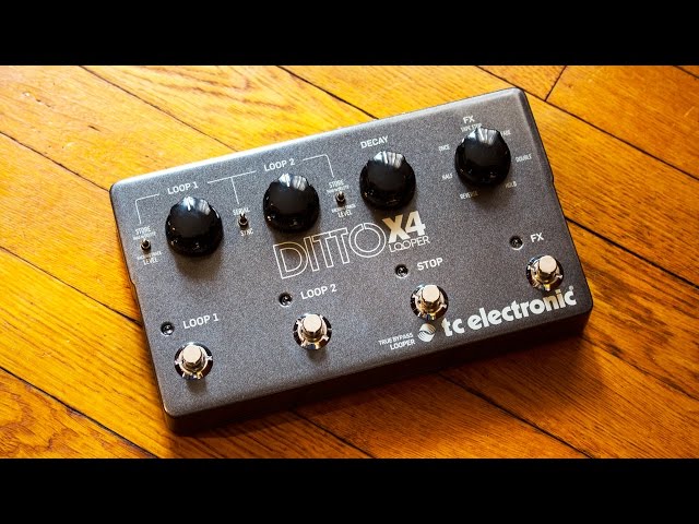 TC Electronic Ditto X4 Looper Features and Demo - Ambient Guitar